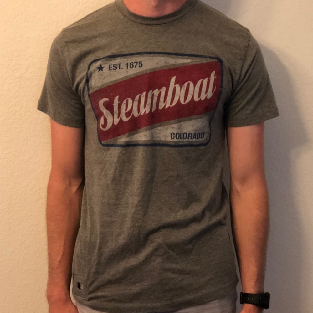 STEAMBOAT CO classic tee with a twist!